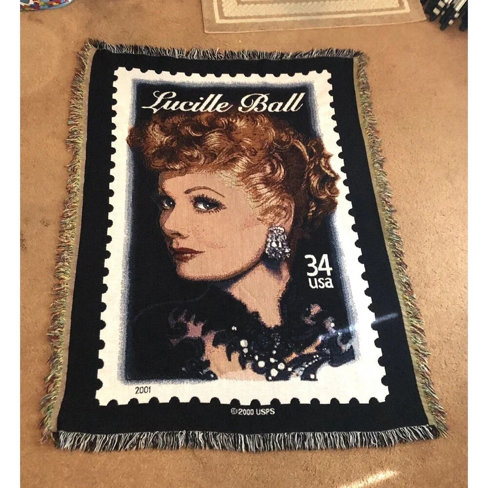 Lucille Ball 2001 USPS Stamp Wall Hanging Tapestry The Rug Barn 40